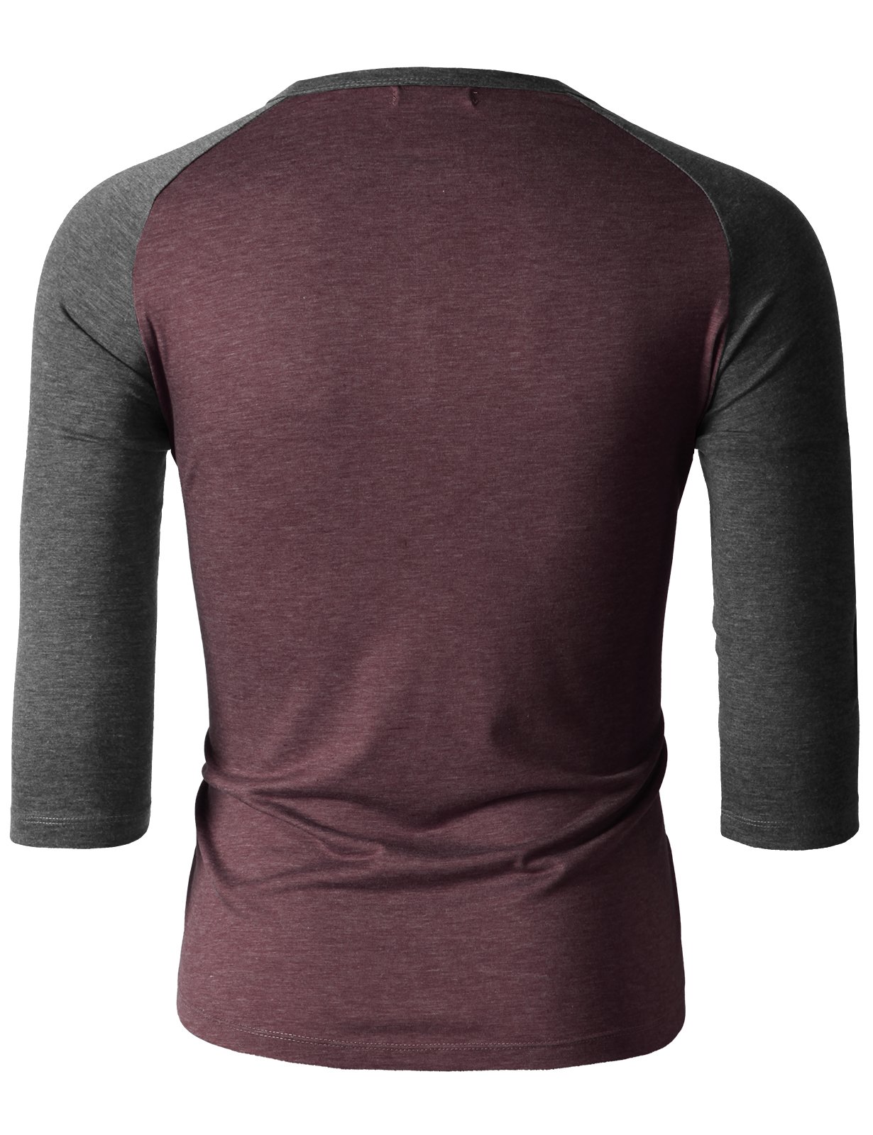 Men's Casual Slim Fit Henley T-Shirt - Raglan Long & 3/4 Sleeve Baseball Jersey Shirt for Everyday Wear, Gym & Street Style