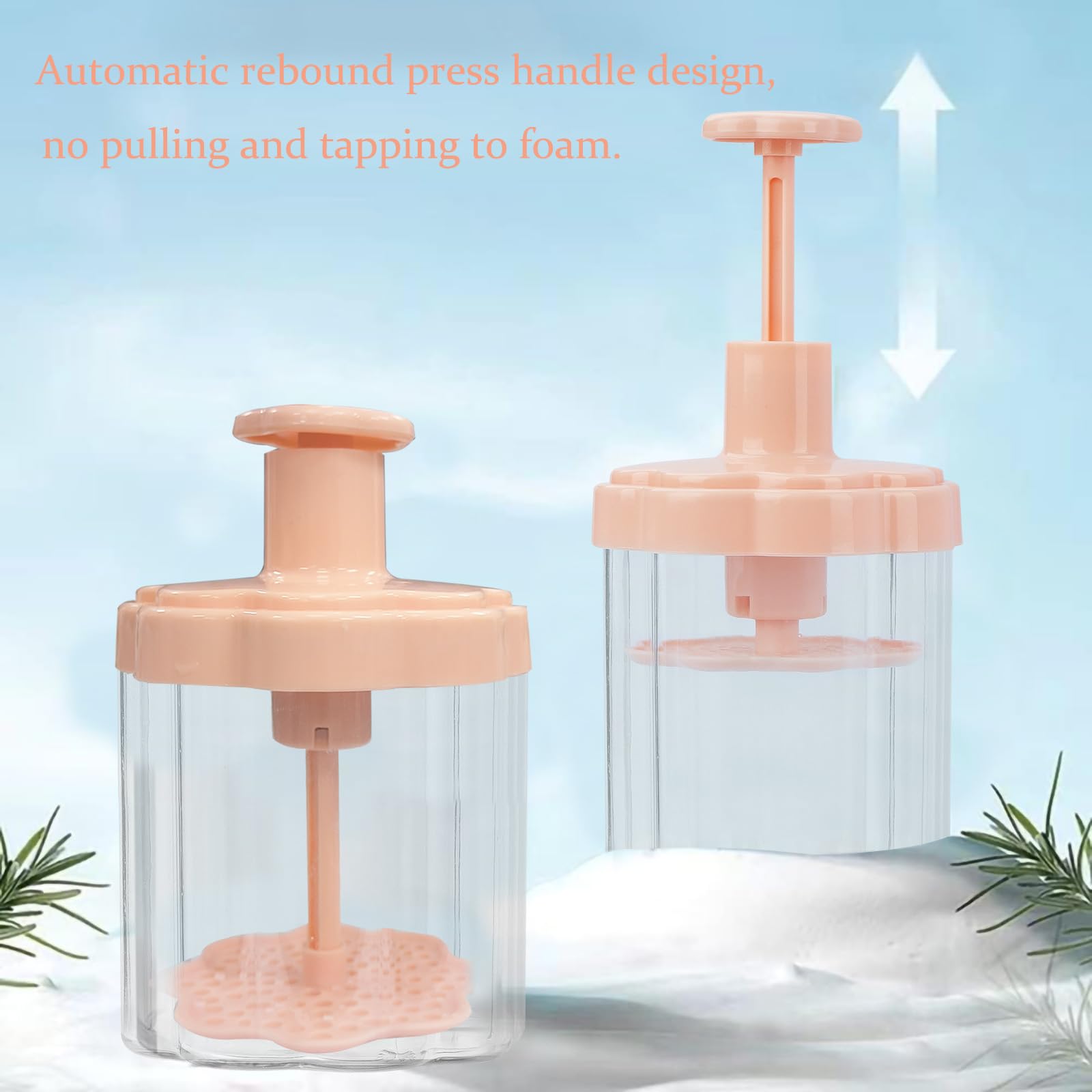 Automatic Facial Foam Maker - Gentle & Deep Cleansing Foamer for Face Wash, Travel & Home Skincare Accessory (Pink) | Perfect for Daily Skincare Routine, Travel Essentials & Spa-Like Experience at Home