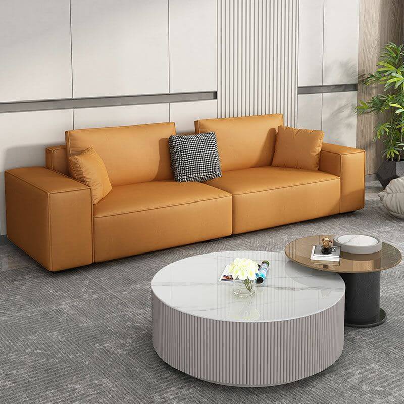 Waterproof Modern Sofa with Storage | Easy to Assemble | Includes Pillows | Perfect for Small Apartments, Living Rooms & Home Offices