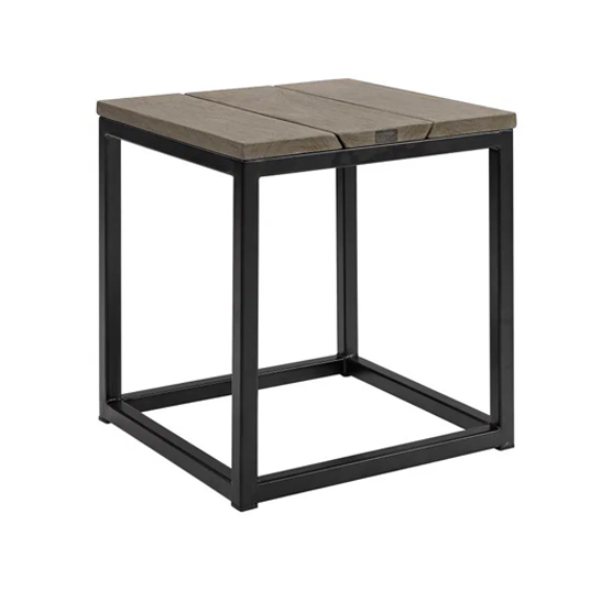 Artwood Anson Outdoor Square Side Table - Durable Weather-Resistant Patio, Garden, or Poolside Accent Table for Drinks & Decor