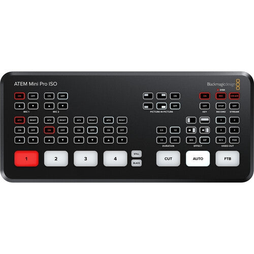 Blackmagic Design ATEM Mini Pro ISO HDMI Live Stream Switcher - Professional Video Production for Streaming, Gaming & Church Services