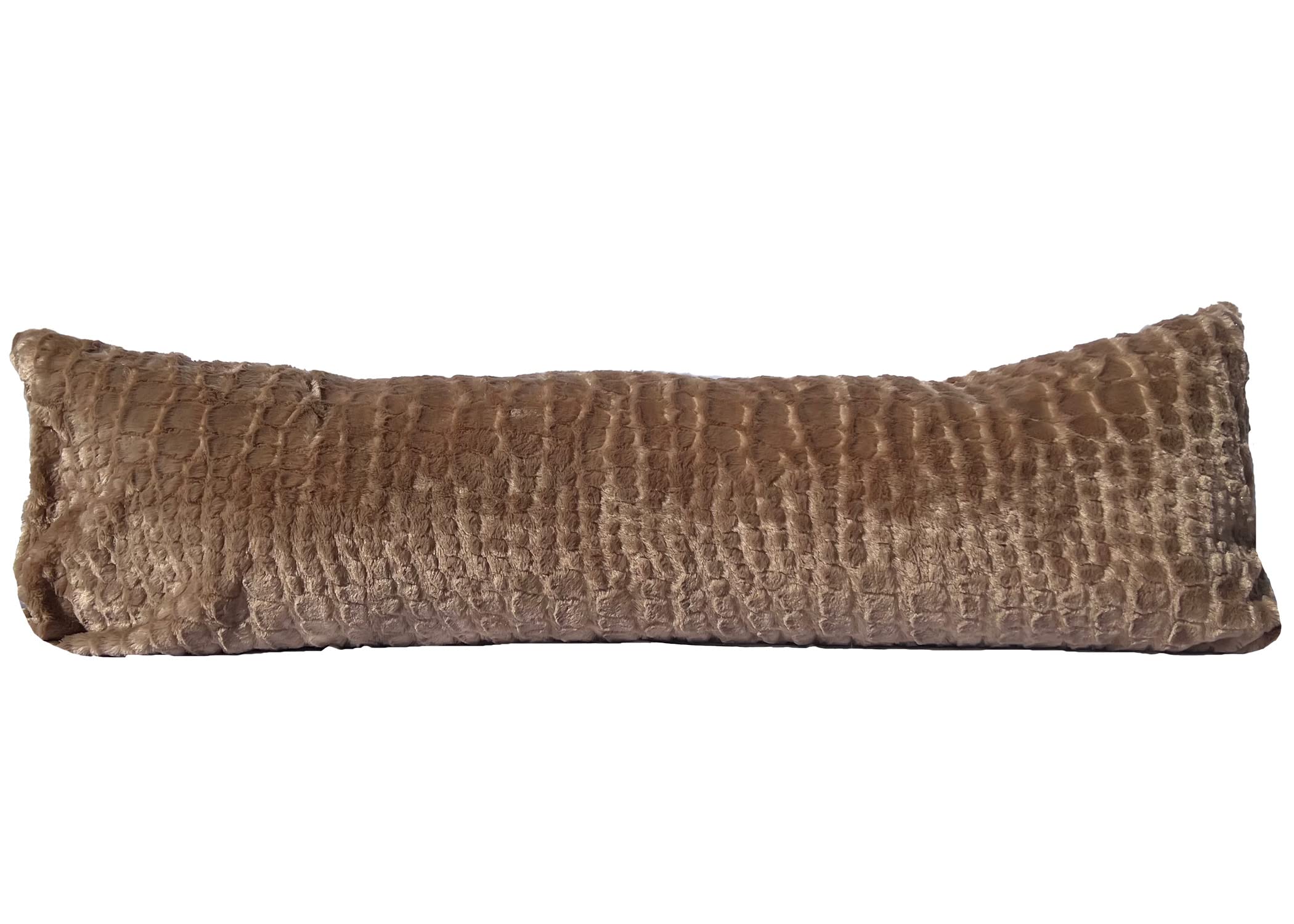 Pillowtex Ultra Soft Plush Body Pillow - 20x72 Inches Fawn Color for Adults & Teens | Perfect for Sleeping, Lounging & Pregnancy Support | Hypoallergenic & Machine Washable