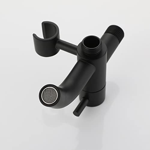 2-Function Wall-Mounted Bidet Sprayer Kit - Single Hole Toilet Bidet Faucet with Diaper Washer for Bathroom & Baby Care (Perfect for Hygiene Cleaning, Diaper Rinsing & Modern Bathroom Upgrades)