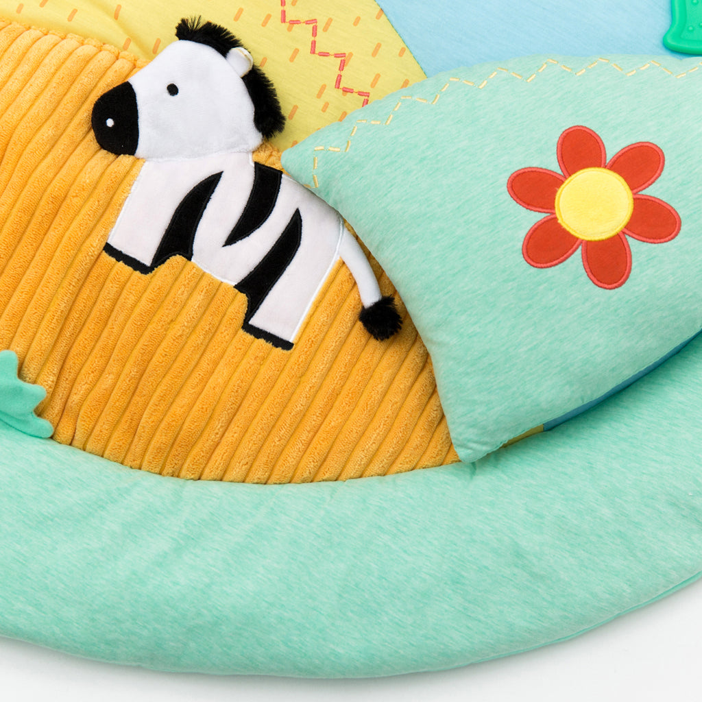 Little Big Friends Jungle Activity Playmat for Babies & Toddlers - Soft, Non-Toxic Play Mat for Crawling, Tummy Time & Learning - Perfect for Nursery, Daycare & Home Play Areas