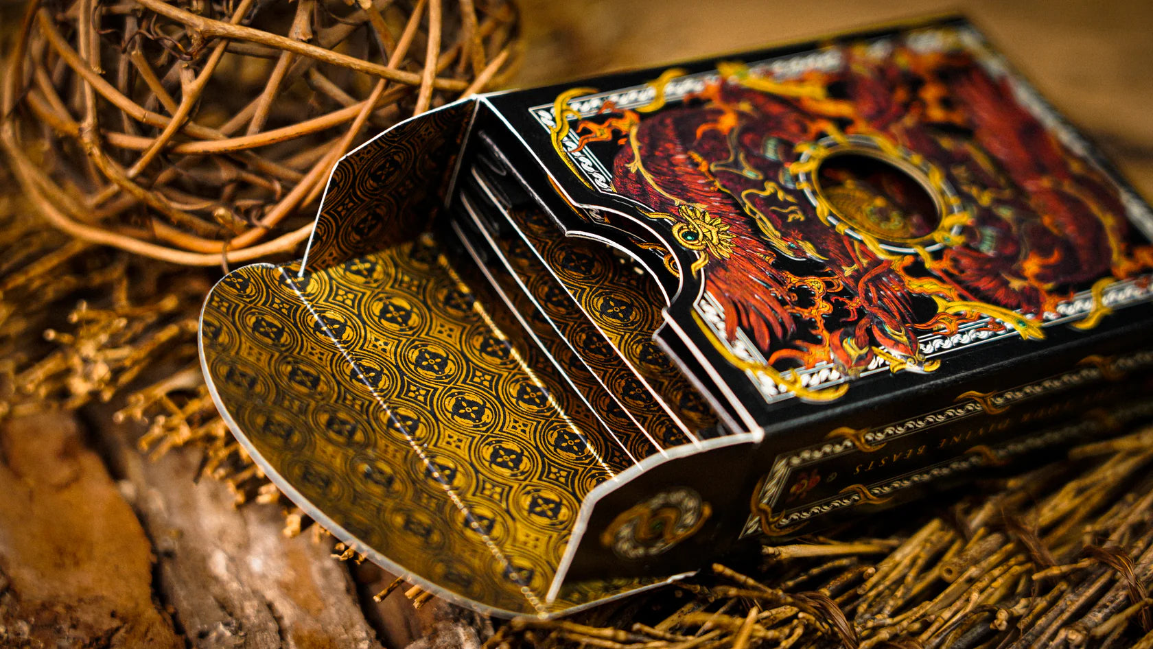 Vermilion Bird Luxury Playing Cards - Premium Quality Poker Cards for Magic Tricks, Cardistry & Casino Games - Perfect for Parties, Poker Nights & Collectors