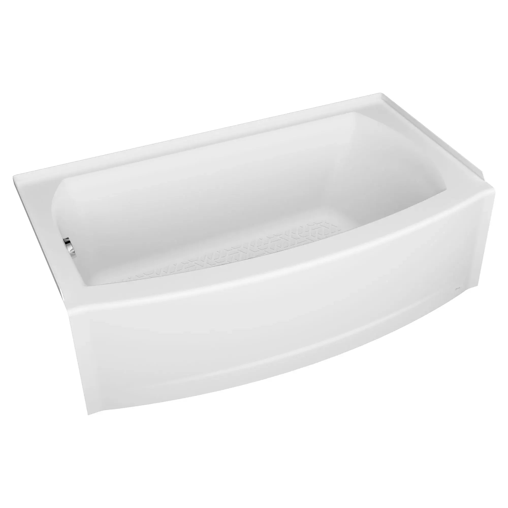 5x30 Inch Integral Apron Bathtub with Left Hand Drain - Modern Freestanding Soaking Tub for Small Bathrooms, Spa-Like Relaxation at Home