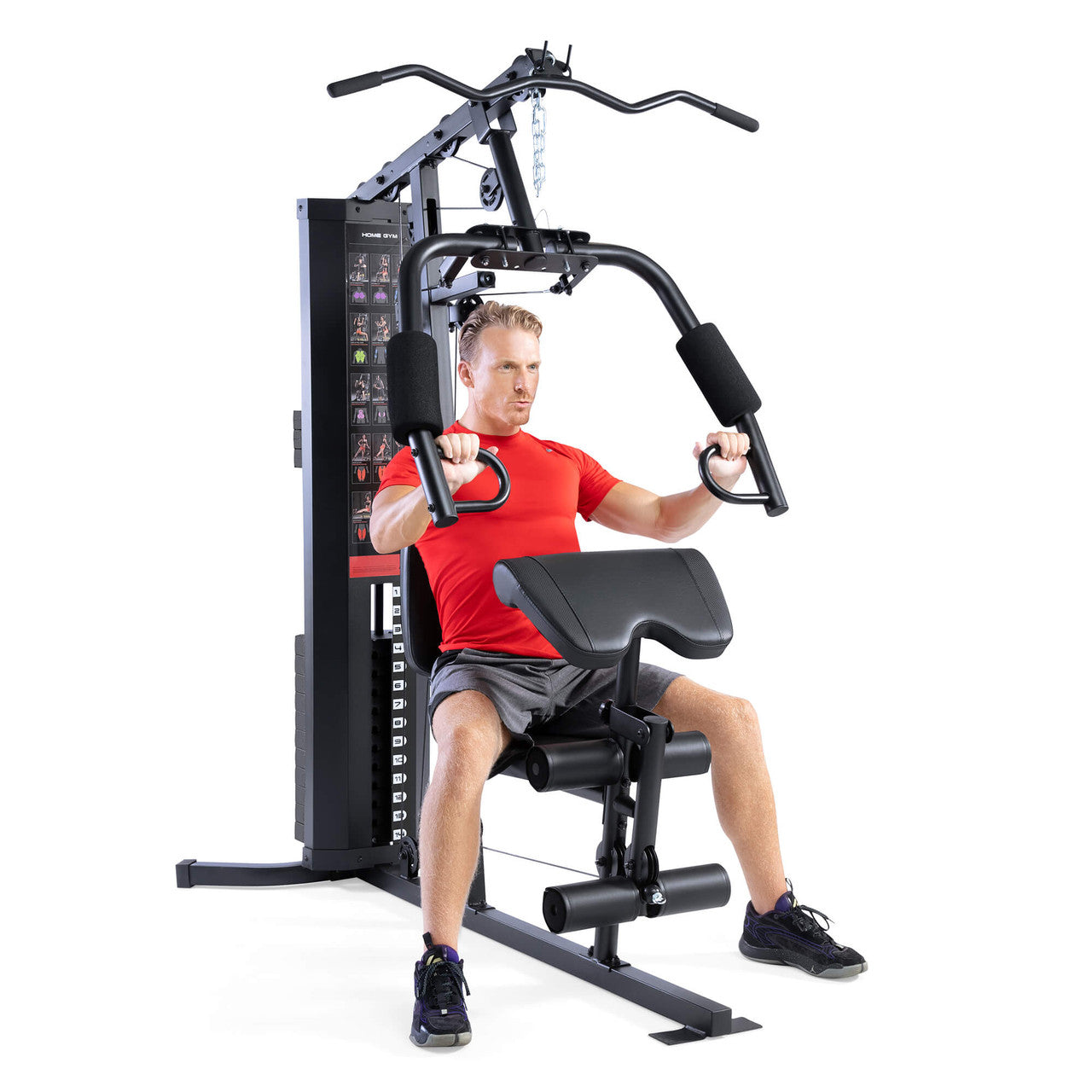 Marcy 150lb Stack Weight All-in-One Home Gym System MWM-8178 - Perfect for Full-Body Workouts at Home