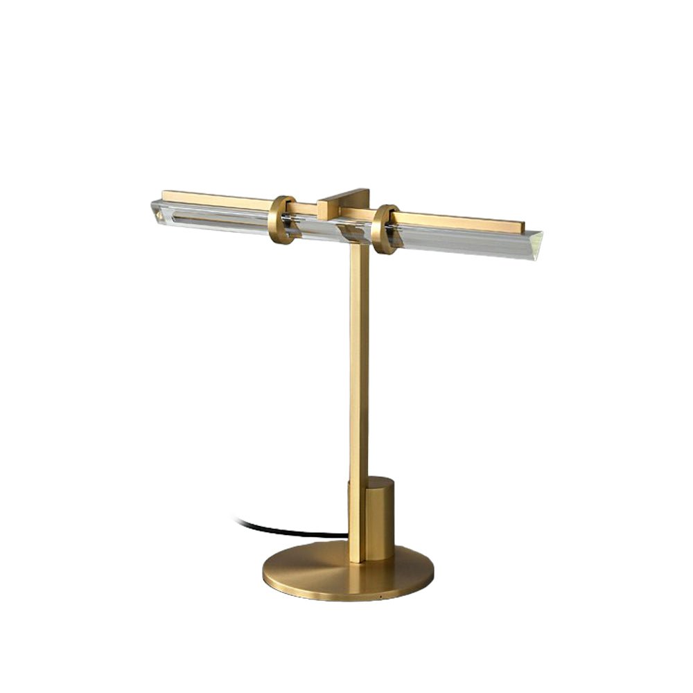 Modern Reed Table Lamp - Adjustable Brightness LED Desk Light for Home Office, Bedroom & Study - Perfect for Reading, Working & Nightstand Use