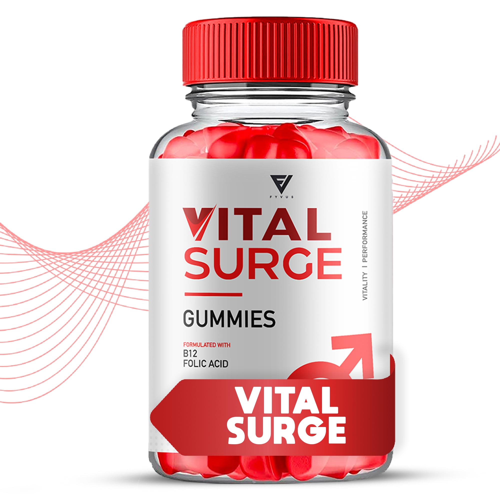 Vital Surge Max Strength Vitamin Gummies (3 Pack - 180 Gummies) - Advanced Health & Wellness Supplement for Immune Support, Energy Boost & Daily Nutrition - Perfect for Active Lifestyles & On-the-Go Wellness