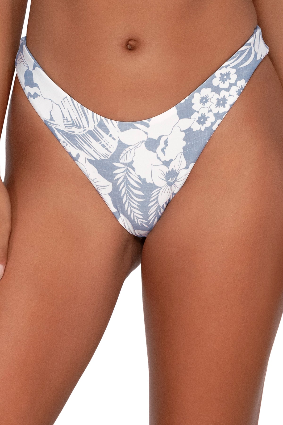 Swim Systems Coastal Calm Camila Scoop Bikini Bottom - Women's High Waisted Swimwear for Beach & Pool | Perfect for Summer Vacations, Tropical Getaways & Water Sports