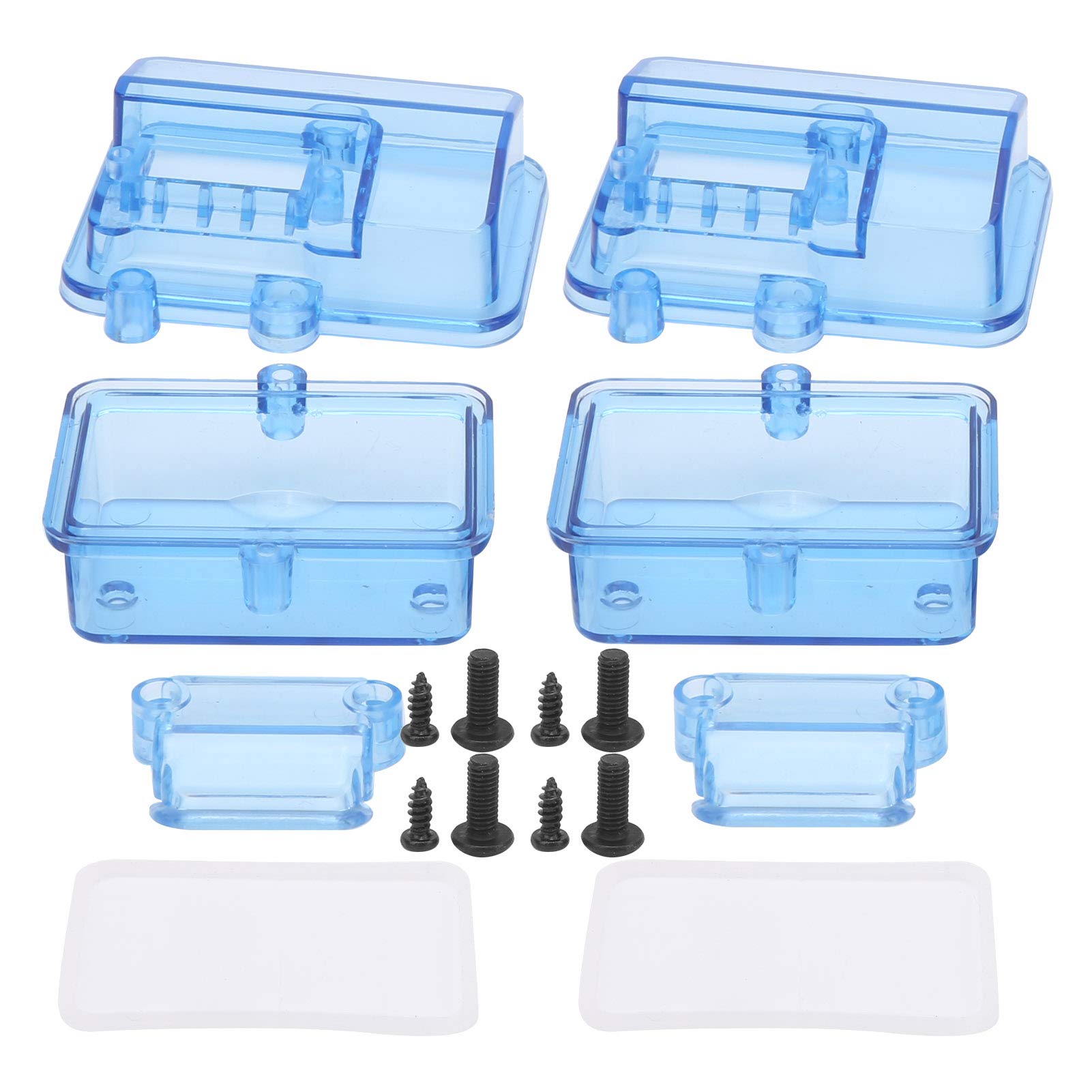 2PCS Waterproof RC Receiver Box Set, Durable Radio Receiver Protector Case for RC Cars, Boats - Ideal for Off-Road Racing, Marine RC Models & Harsh Weather Protection