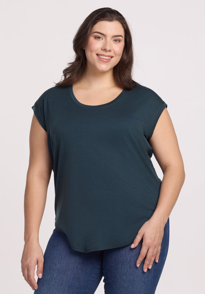 Women's Lightweight Merino Wool Sleeveless Tunic Top - Breathable Summer Layering Piece for Travel & Casual Wear