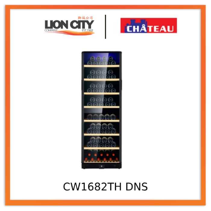Chateau CW1682TH DNS 155 Bottle Dual Zone Wine Cooler - Perfect for Home Bars, Restaurants, and Wine Cellars