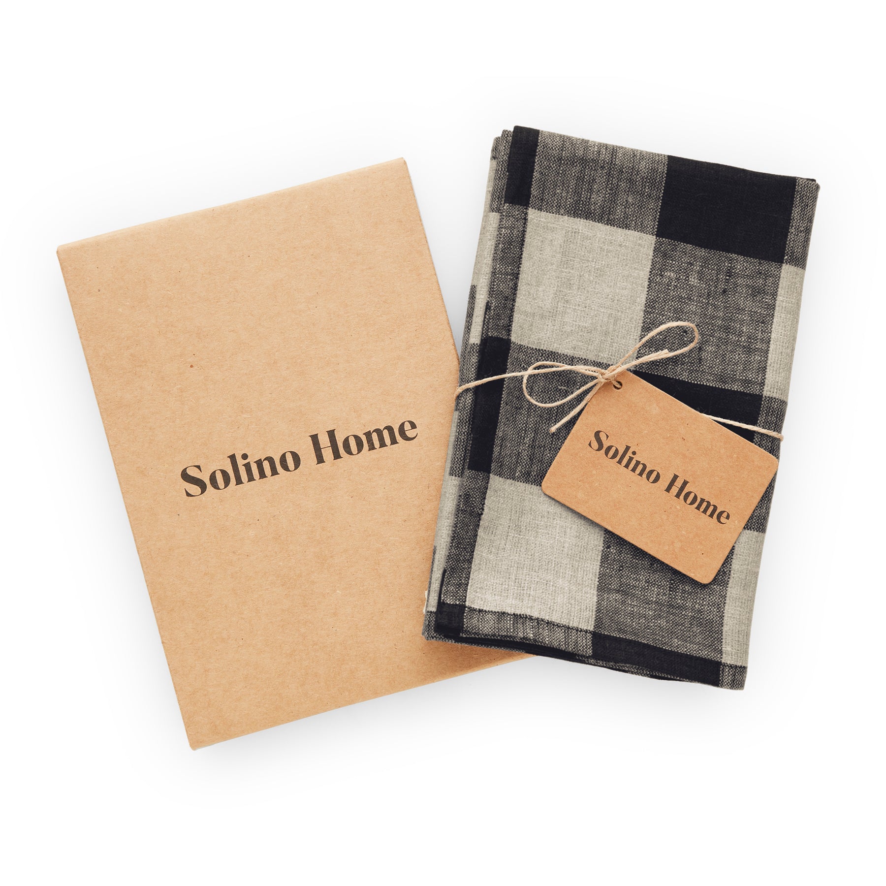 Buffalo Check Cotton Kitchen Towels Set of 2 - Absorbent & Durable Dish Cloths for Drying Dishes, Cleaning Countertops & Kitchen Decor - Red & Black Plaid Design