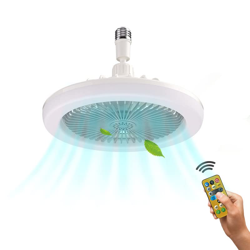 ChicSoleil 25x11CM Modern Ceiling Fan with LED Light & Remote Control - Quiet Cooling Fan for Small Spaces, Dorm Rooms, Kids Bedrooms & Nursery | Energy Efficient Home Office & Apartment Cooling Solution
