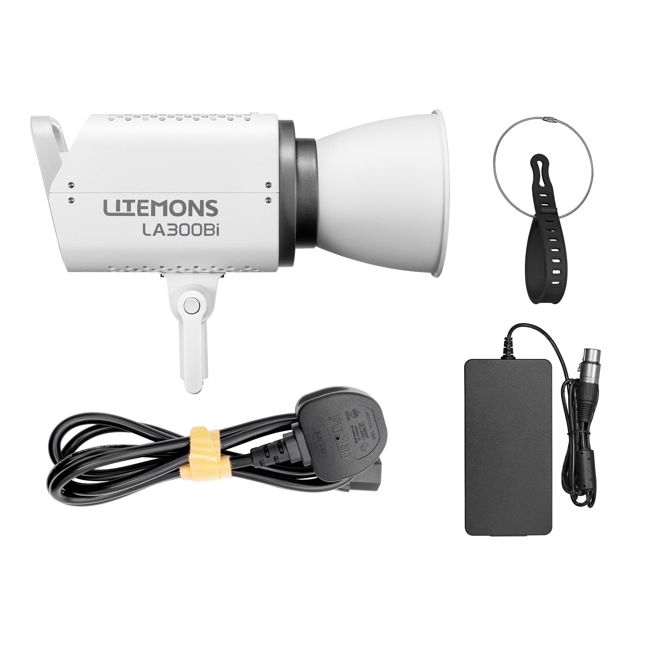 LITEMONS LA300Bi Adjustable Bi-Color COB LED Studio Light with 3200K-5600K Color Temperature - Perfect for Photography, Videography, and Live Streaming