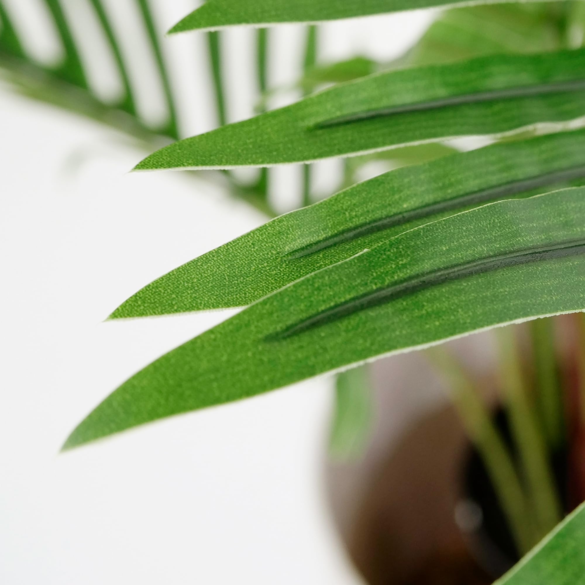Modern Granite Effect Planter with Artificial Areca Palm Tree - 57