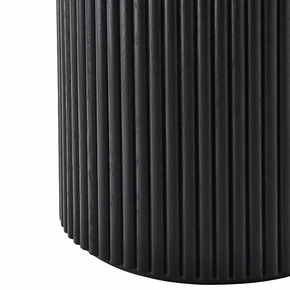 Modern Black Terrazzo Coffee Table - 85cm Round Living Room Center Table for Home Decor, Office & Lounge Spaces