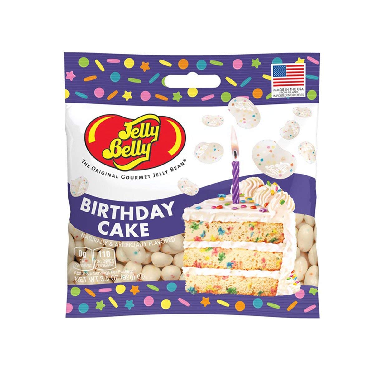 Delicious Birthday Cake Jelly Beans - 3.5 oz Bag of Colorful Candy for Parties, Gifts & Celebrations | Perfect for Birthdays, Baby Showers & Office Treats