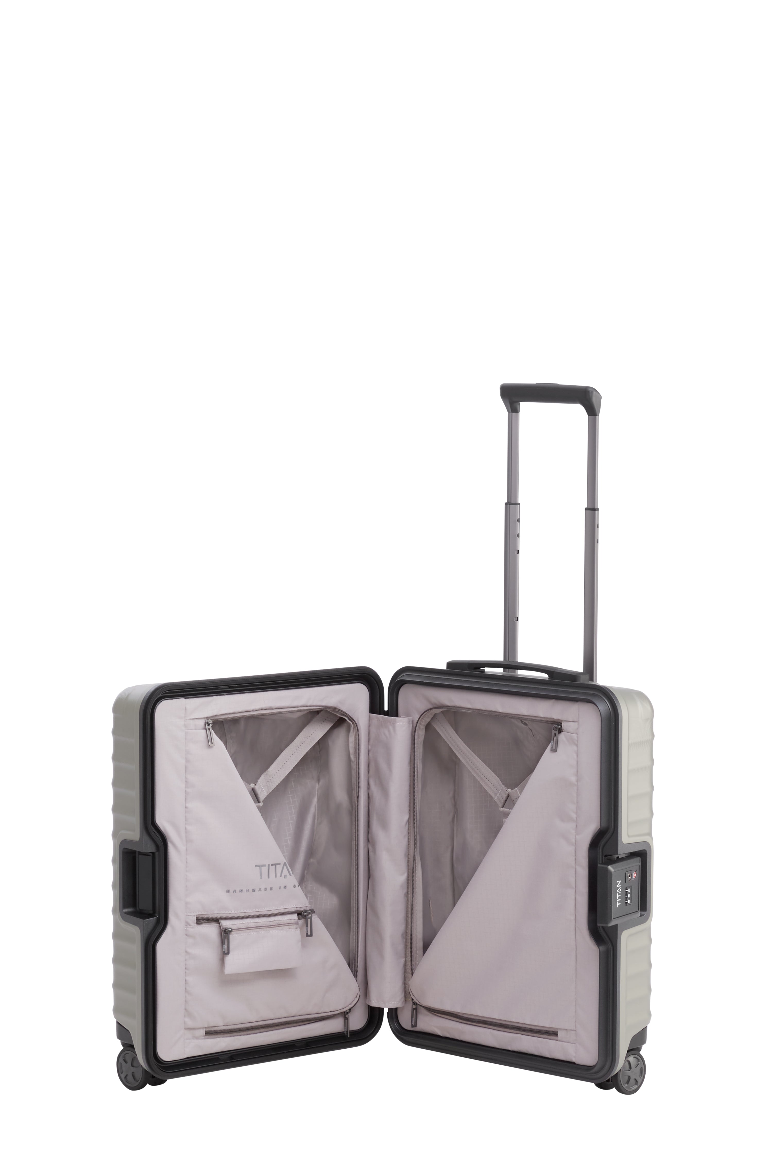 Titan LITRON Frame Trolley S Carry On Luggage - Lightweight Durable Spinner Suitcase for Air Travel, Business Trips & Weekend Getaways | Perfect Cabin Baggage with Smooth 360° Wheels & TSA Lock