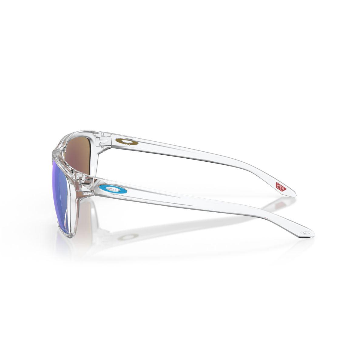 Oakley Sylas Sunglasses Polished Clear Frame with Prizm Sapphire Lenses - 0OO9448 944804 - Perfect for Running, Cycling & Outdoor Sports
