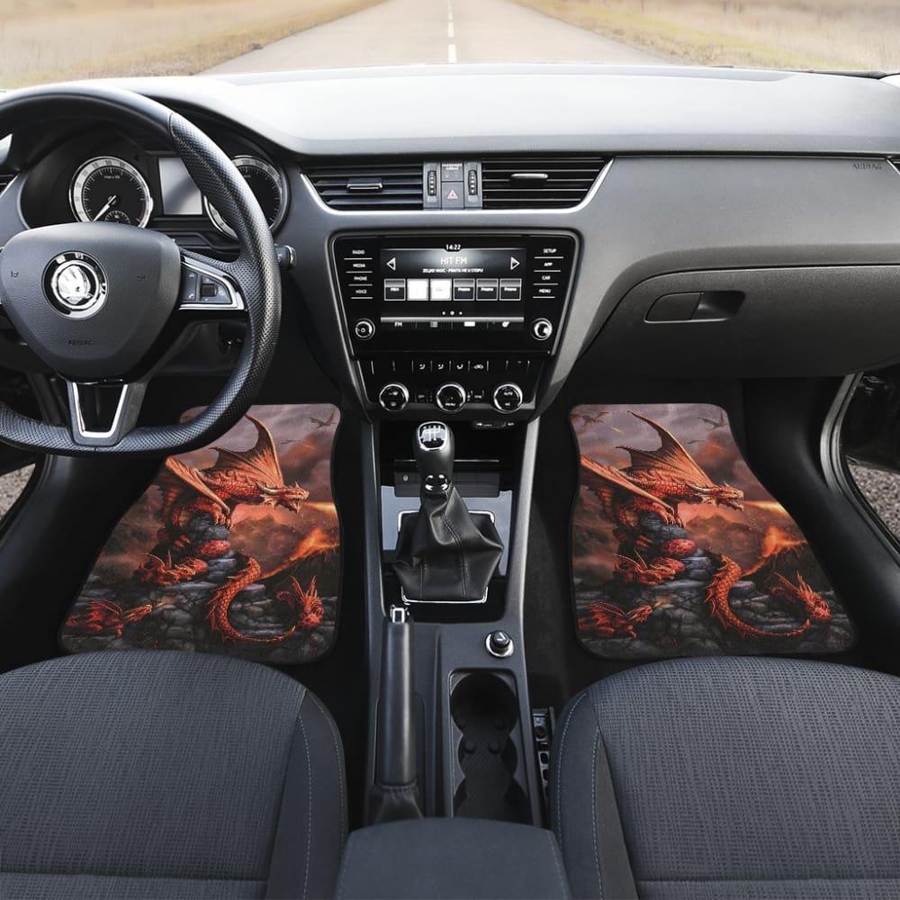 Premium Dragon-Themed Car Floor Mats for Newborns - Non-Slip, Waterproof & Easy to Clean - Perfect for Baby Safety & Car Interior Protection