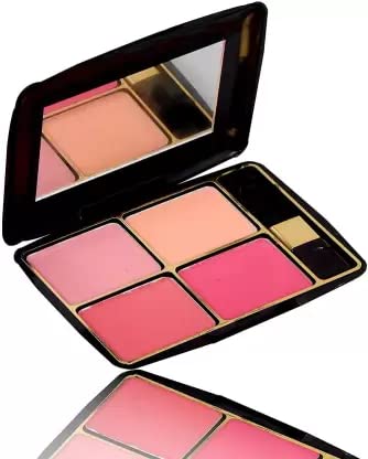 Best 4-in-1 Waterproof Blush Palette - Long Lasting Face Makeup Kit (Pack of 1) for Everyday Wear, Date Night & Special Occasions