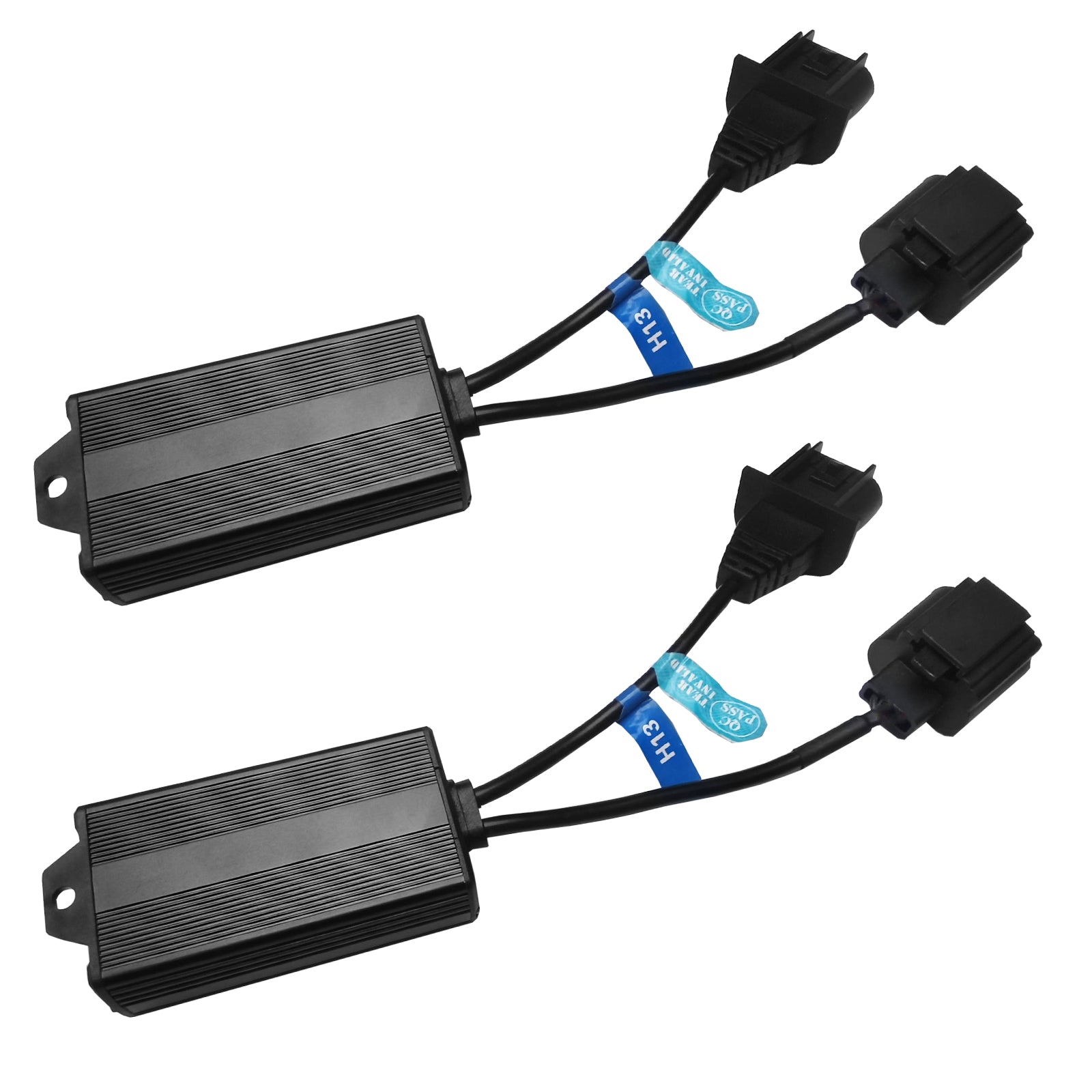 H13/9008 LED Headlight Load Resistor Harness - Anti Flicker Warning Canceler Decoder Kit for LED Conversion - Perfect for Jeep, Dodge, Ford, Chevy Truck & SUV Headlight Upgrades