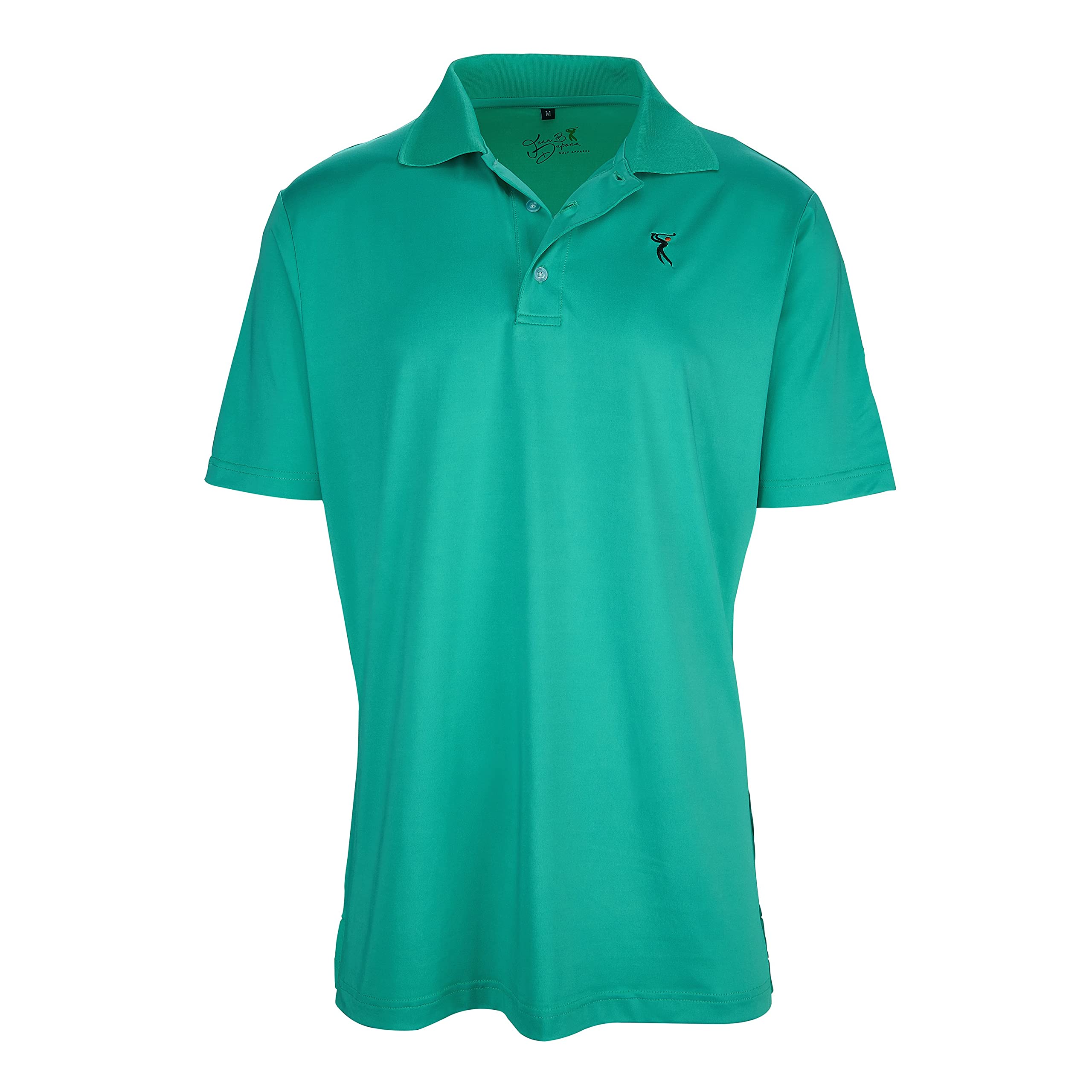 Men's Black Quick-Dry Golf Polo Shirt - Breathable Short Sleeve Performance Tee with Free Golf Hat - Perfect for Golfing, Casual Wear & Outdoor Activities