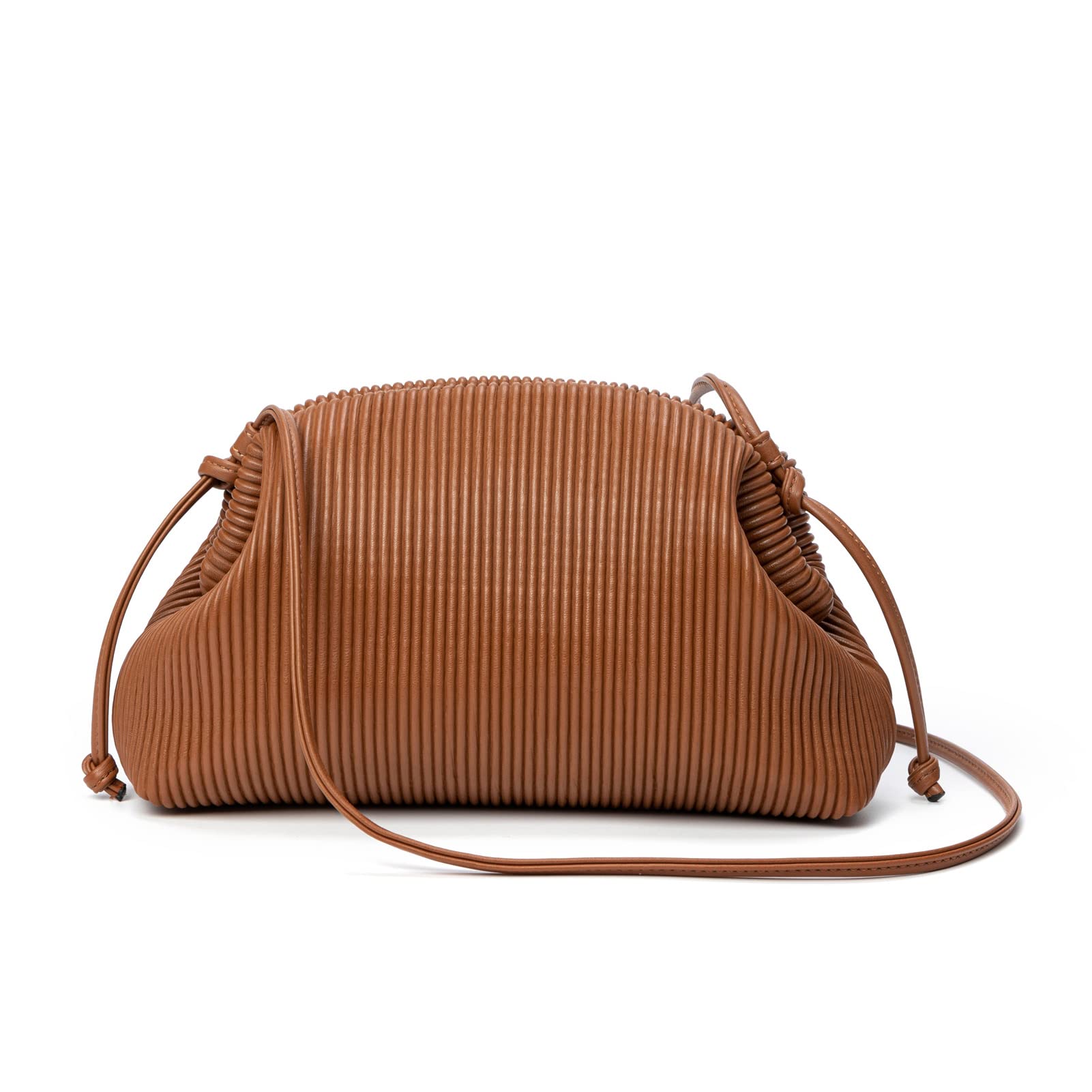 KingTo Women's Clutch Purse - Soft Cloud Bag Fashion Dumpling Crossbody Shoulder Bag with Ruched Pouch | Perfect for Evening Parties, Weddings & Date Nights