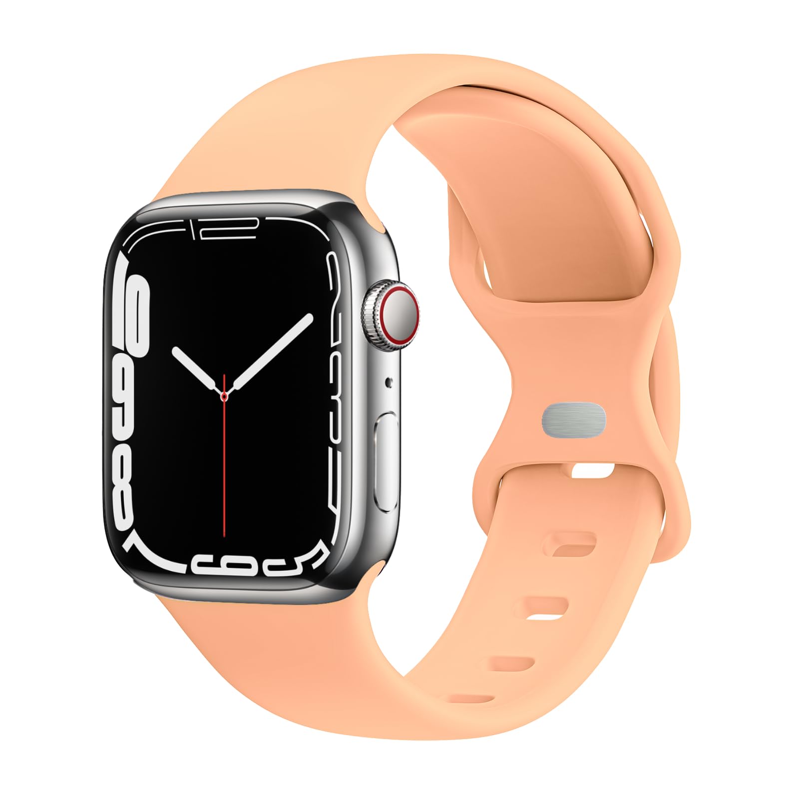 Premium Soft Silicone Sport Replacement Bands for Apple Watch 38mm 40mm 41mm 42mm 44mm 45mm 49mm - Compatible with iWatch Ultra 2/Ultra/SE/Series 9/8/7/6/5/4/3/2/1 - Durable Strap for Women & Men - Perfect for Workouts, Running & Daily Wear