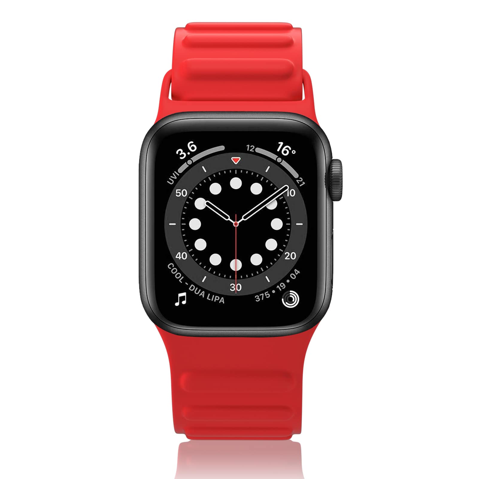 Adjustable Solo Loop Band for Apple Watch Series 7/6/SE/5/4/3/2/1 - Soft Stretchy Silicone Sport Strap Compatible with 38mm/40mm/41mm/42mm/44mm/45mm Models - Perfect for Workouts, Running & Everyday Wear