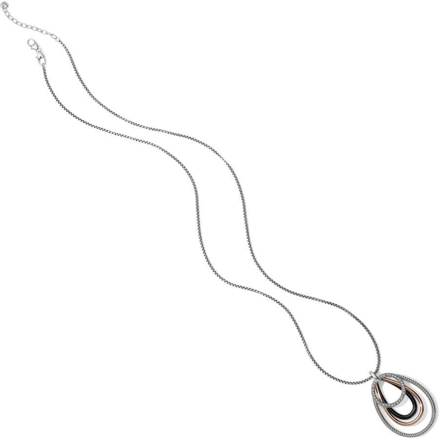 Neptune's Rings Black Convertible Pendant Necklace - Adjustable Chain for Women | Elegant Jewelry Gift for Birthday, Anniversary & Special Occasions | Perfect for Date Night, Parties & Everyday Wear