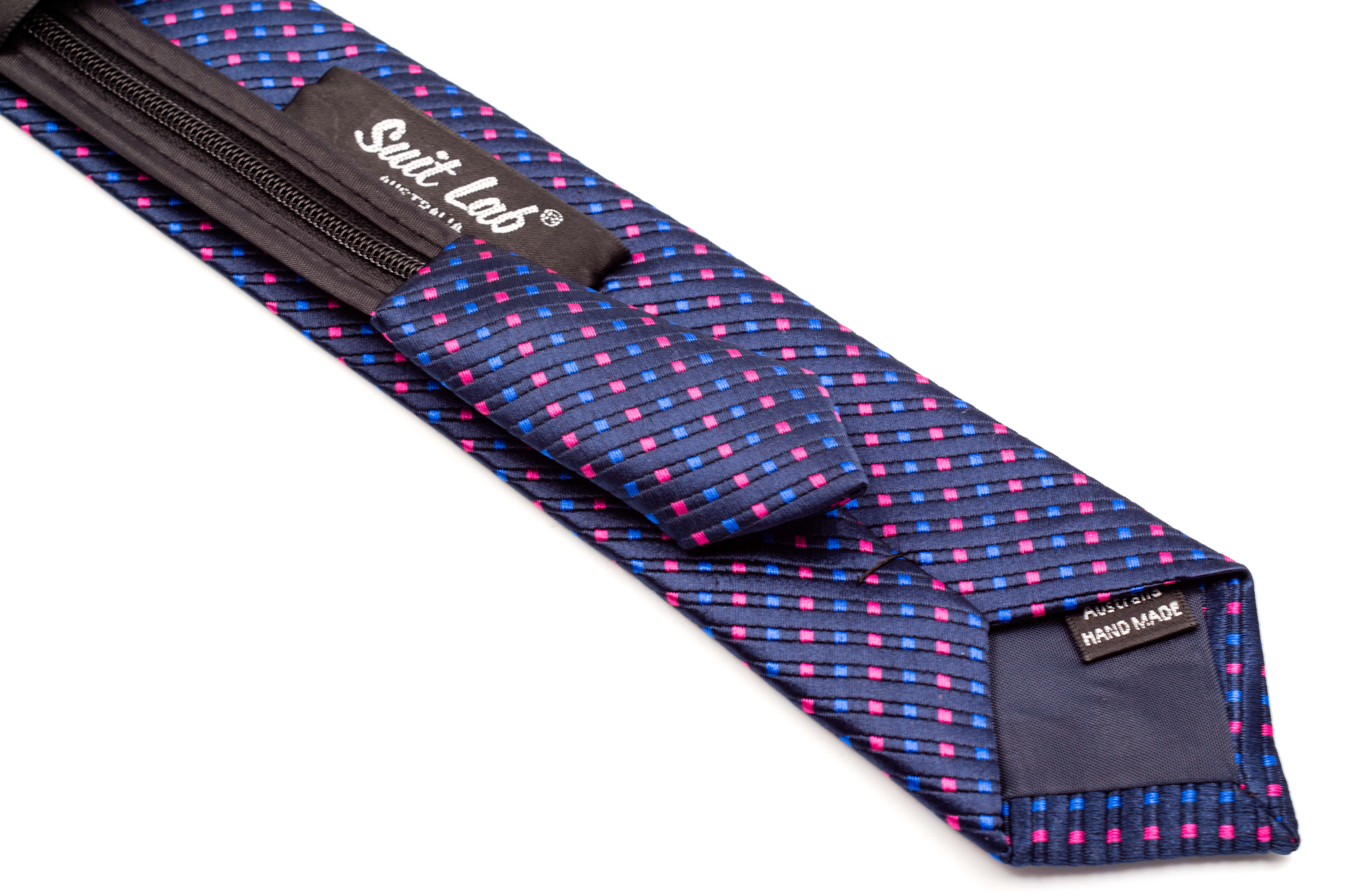 Boys' Navy Blue Polka Dot Ties - Stylish & Formal Neckwear for School, Weddings & Special Occasions