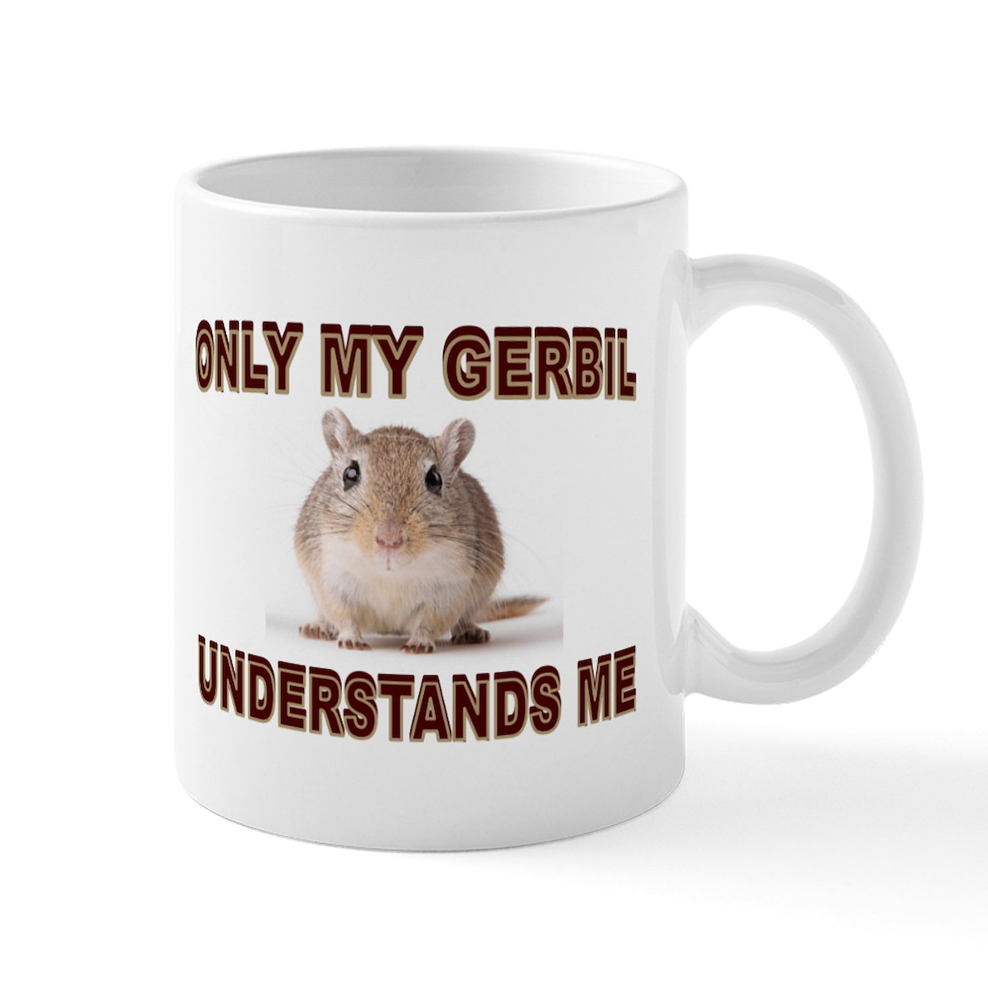 GERBIL Themed 11 oz (325 ml) Ceramic Coffee Mug - Perfect for Hot Tea, Coffee & Office Use - Funny Animal Lover Gift