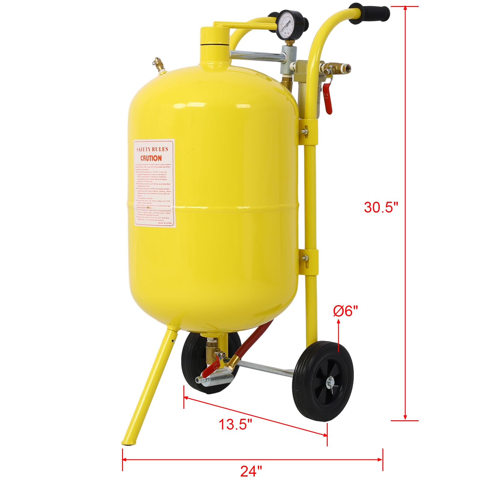 Non-Abrasive Blaster - 10 Gallon Media Blaster for Gentle Surface Cleaning | Perfect for Auto Restoration, Rust Removal & Industrial Cleaning