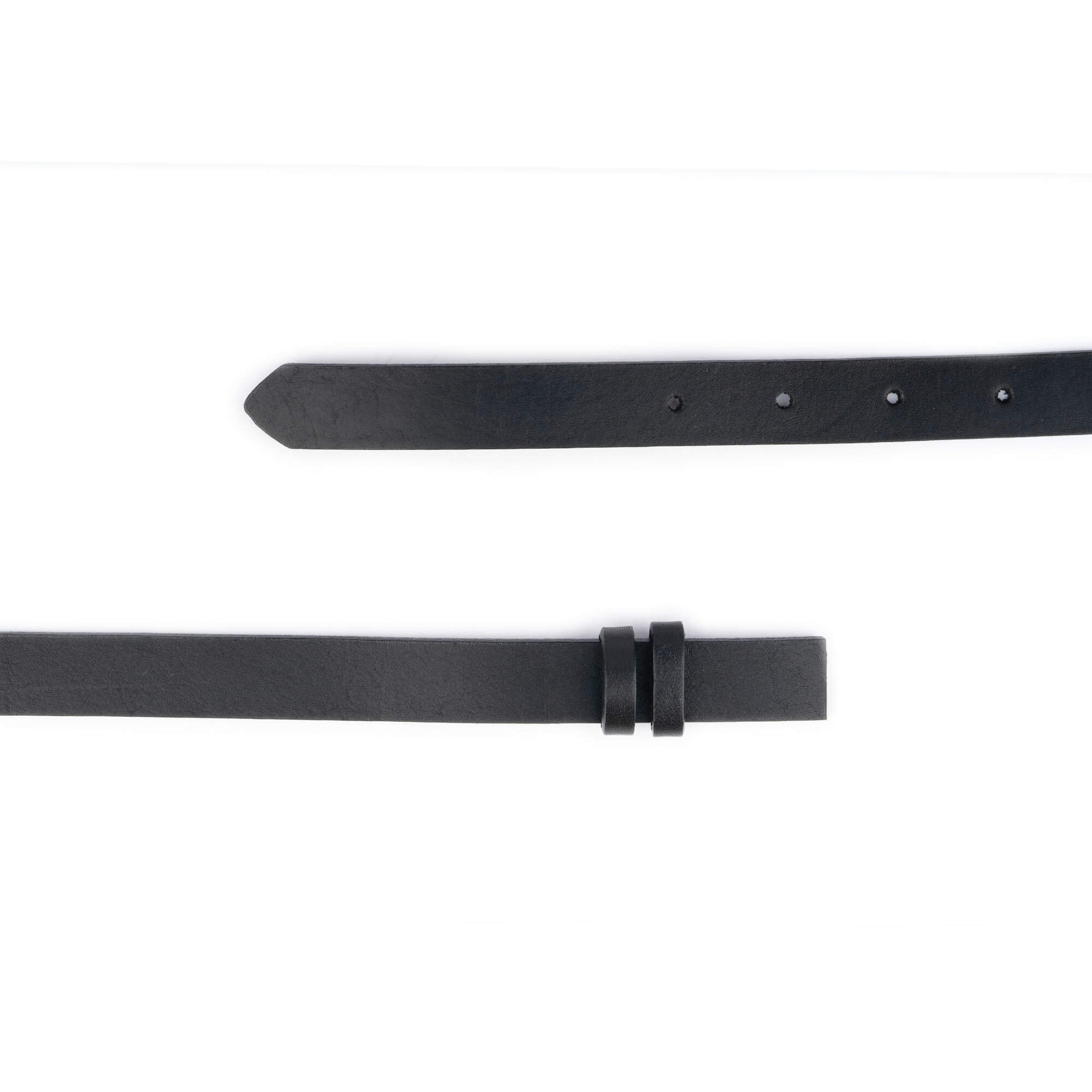 Premium Black Leather Belt Strap for Cartier Buckle Replacement - Genuine Full Grain Leather - Perfect for Dress Pants, Suits & Formal Occasions