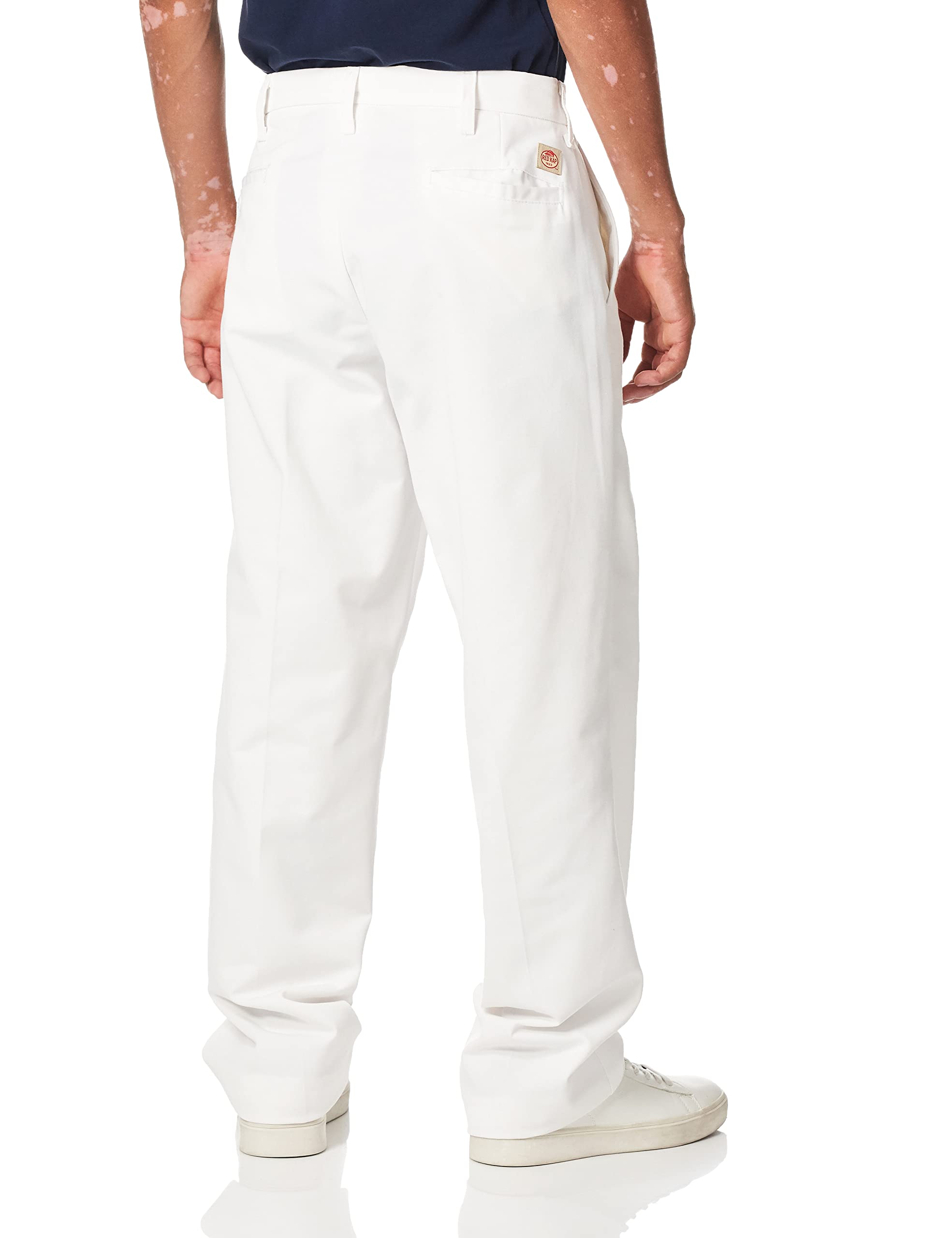 Red Kap Red E Prest Work Pants for Men - White (2836U PT10WH-28-36U) | Durable & Comfortable Workwear for Construction, Mechanics & Industrial Jobs