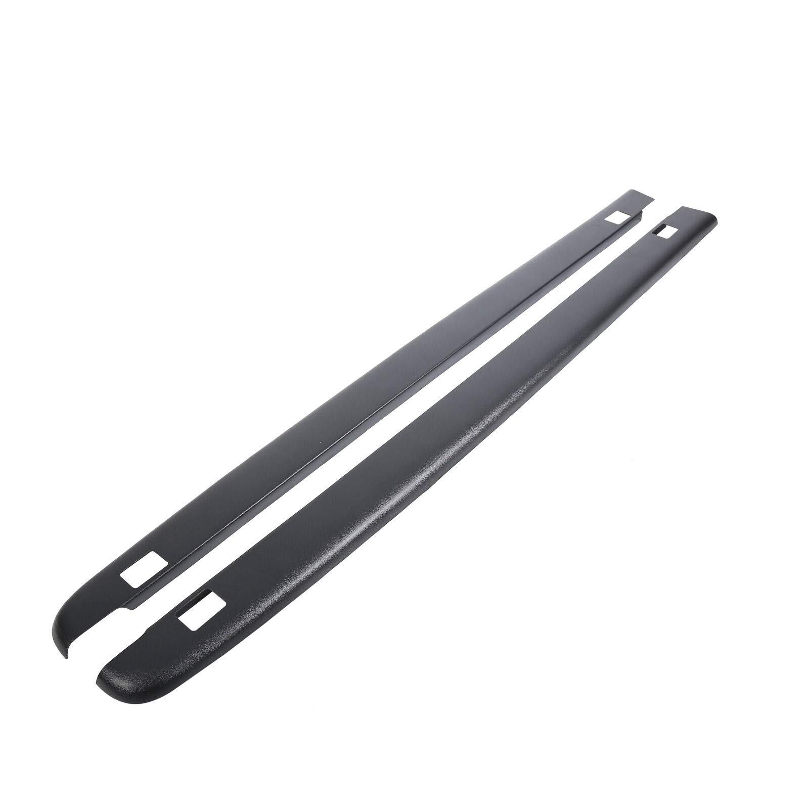 Black Bed Rail Caps Cover for Chevy Silverado 6'6