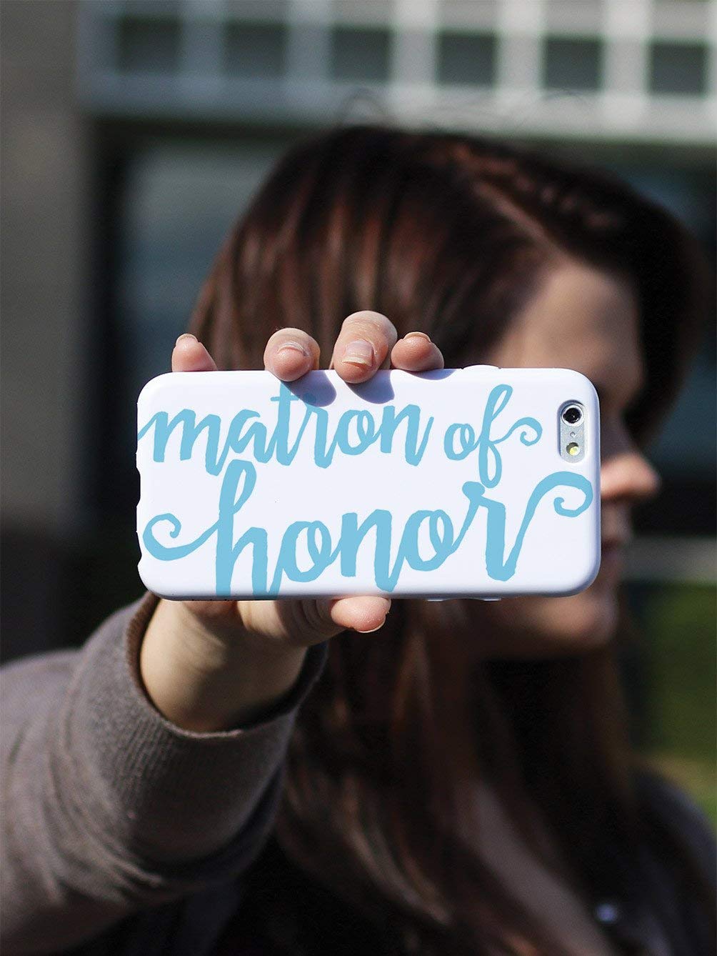 **Inspired Cases for iPhone 12 Pro - 3D Textured Protective Phone Cover - Light Blue Matron of Honor Design | Durable & Stylish for Everyday Use, Travel, and Gifts**