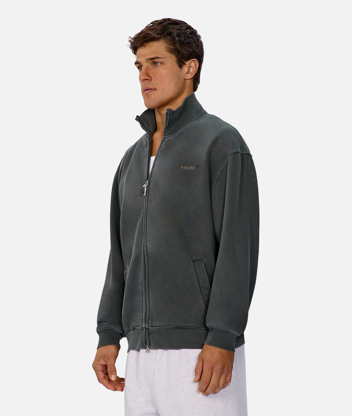 Skylar Women's Track Top - Soft Washed Pine Green Athletic Jacket for Running, Gym & Casual Wear | Lightweight & Breathable Workout Top
