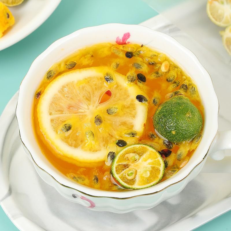Premium Kumquat Lemon Passion Fruit Tea - 225g (15g x 15 Pack) | Natural Sour & Sweet Blend | No Additives | Perfect for Iced Tea, Gift Giving & Relaxation