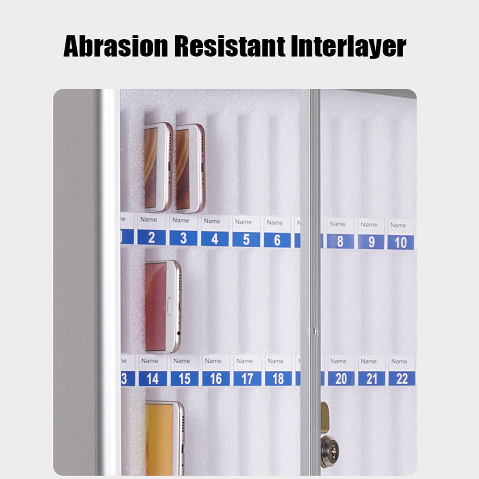 Aluminum Alloy Phone Lock Box with Transparent Door - 12/24/36/48 Slots for Classroom, Meeting & Office Use - Secure Mobile Device Storage for Students, Teachers & Professionals (36 Slots, 60 Size)