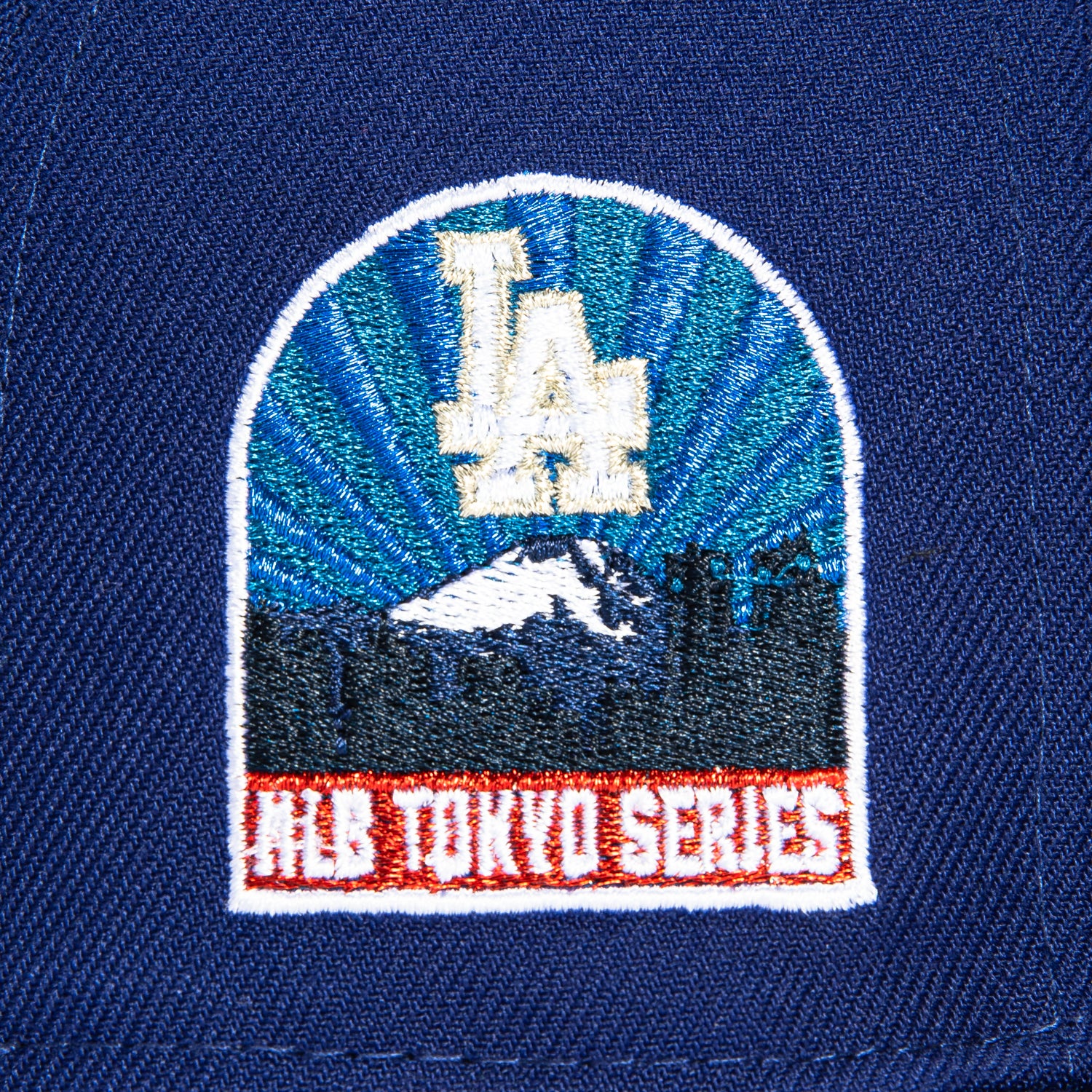 New Era 59Fifty Los Angeles Dodgers 2025 MLB Tokyo Series Patch Script Hat - Royal Blue Baseball Cap for Men & Women - Perfect for Games, Collecting & Streetwear Fashion