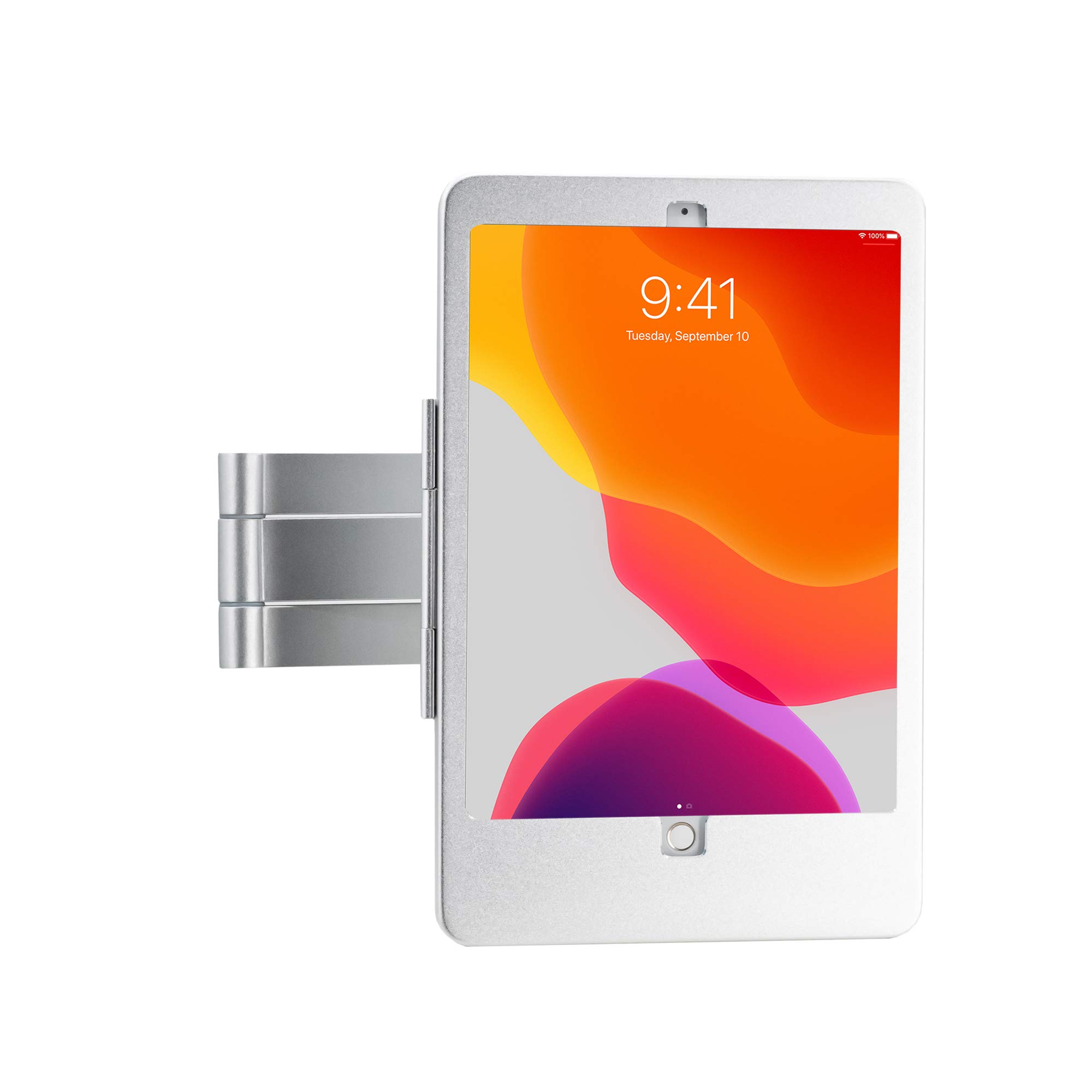 Secure Wall Mount for iPad Air 3/Pro 10.5/7th & 8th Gen - Adjustable Articulating Stand with Locking Enclosure | Ideal for Retail, Restaurant & Home Security Display