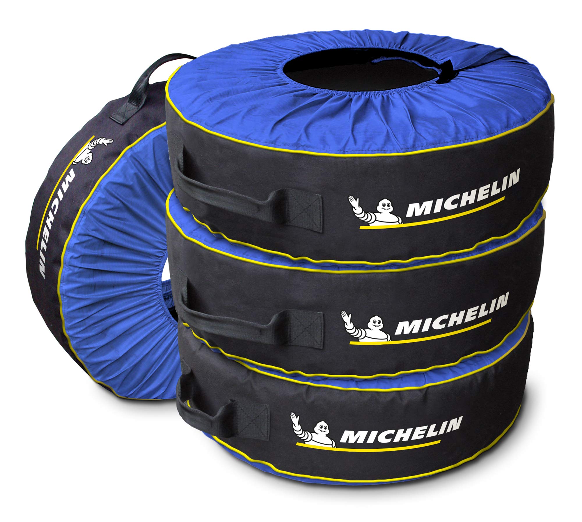 Kurgo Michelin 80 Tire Covers & Tire Bags - Set of 4 Waterproof Durable Car Tire Protectors for Travel, Camping & Off-Road Adventures