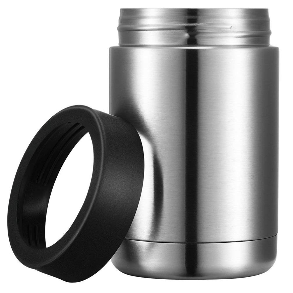 Hemoton Stainless Steel Beer Can Cooler for Outdoor Camping & Picnics