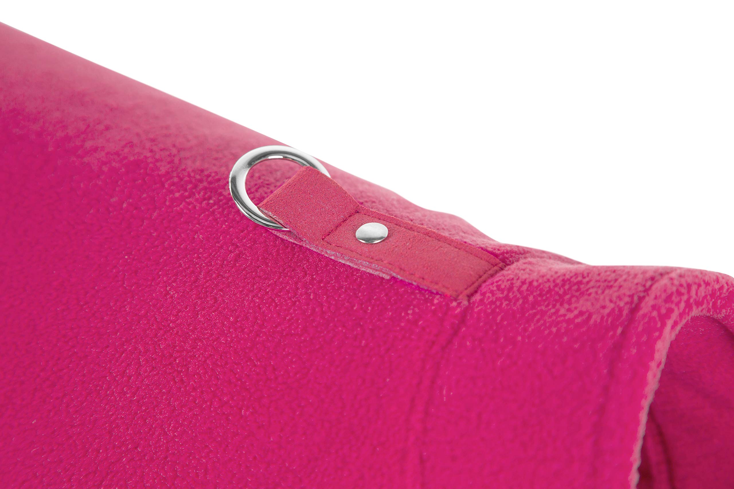 Gooby Fleece Vest Dog Sweater - Pink, X-Small - Warm Pullover Fleece Dog Jacket with O-Ring Leash Attachment - Winter Small Dog Coat for Cold Weather - Cozy Pet Apparel for Small Breed Dogs (Puppy Clothes for Boys & Girls) - Perfect for Outdoor Walks, Park Visits & Winter Adventures