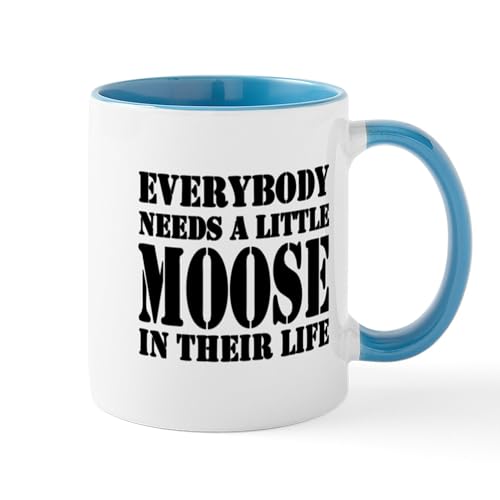 White/Blue Inside - Moose Mugs