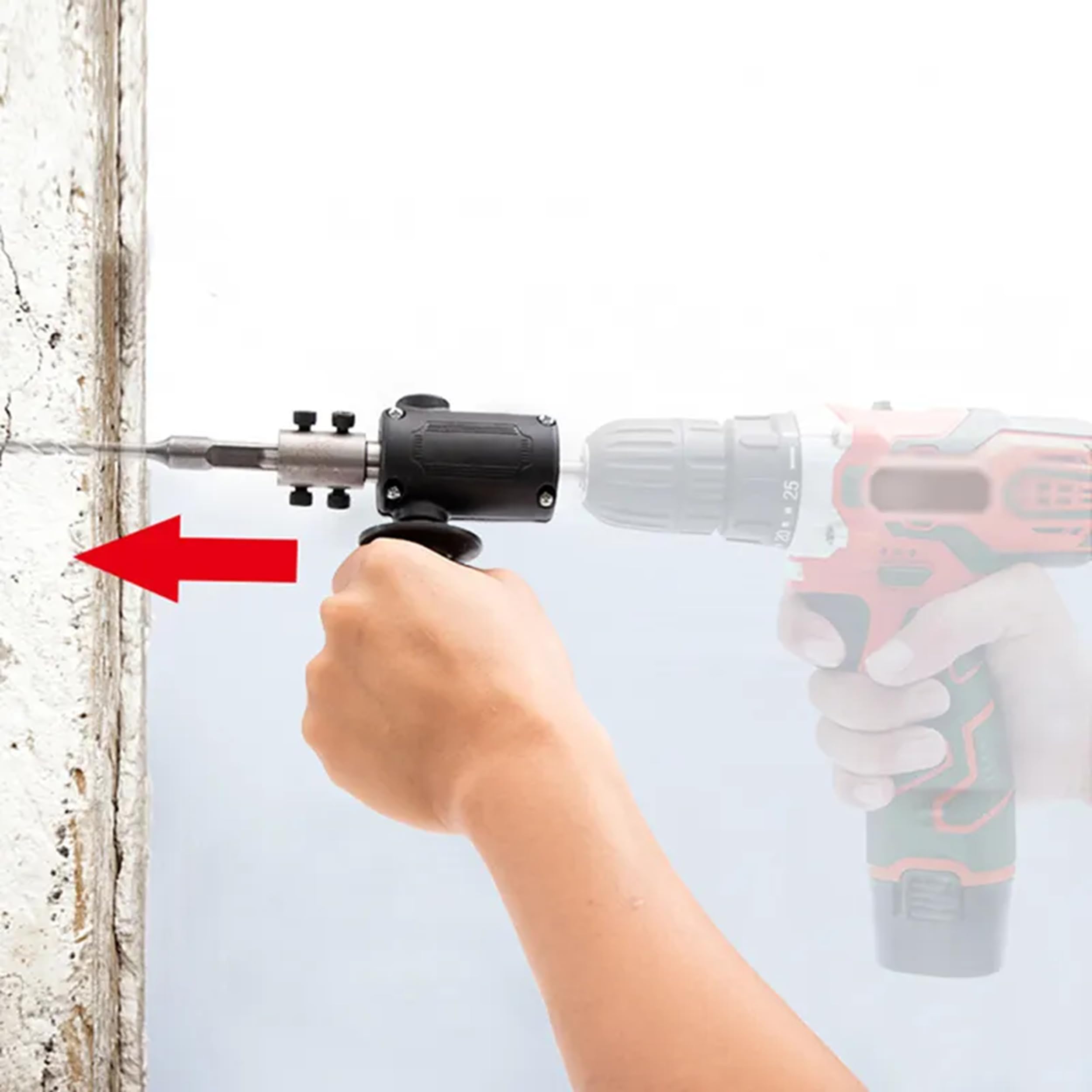 RetLeen Electric Drill to Hammer Converter Kit - Multifunctional Impact Drill Adapter for DIY, Construction & Home Improvement Projects | Perfect for Drilling, Screwing & Masonry Work